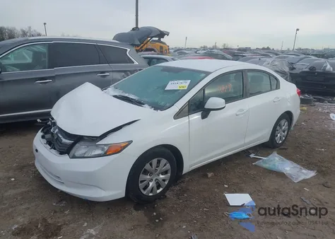 2012 Honda Civic Lx z USA, uszkodzony, nr VIN 19XFB2F58CE347087